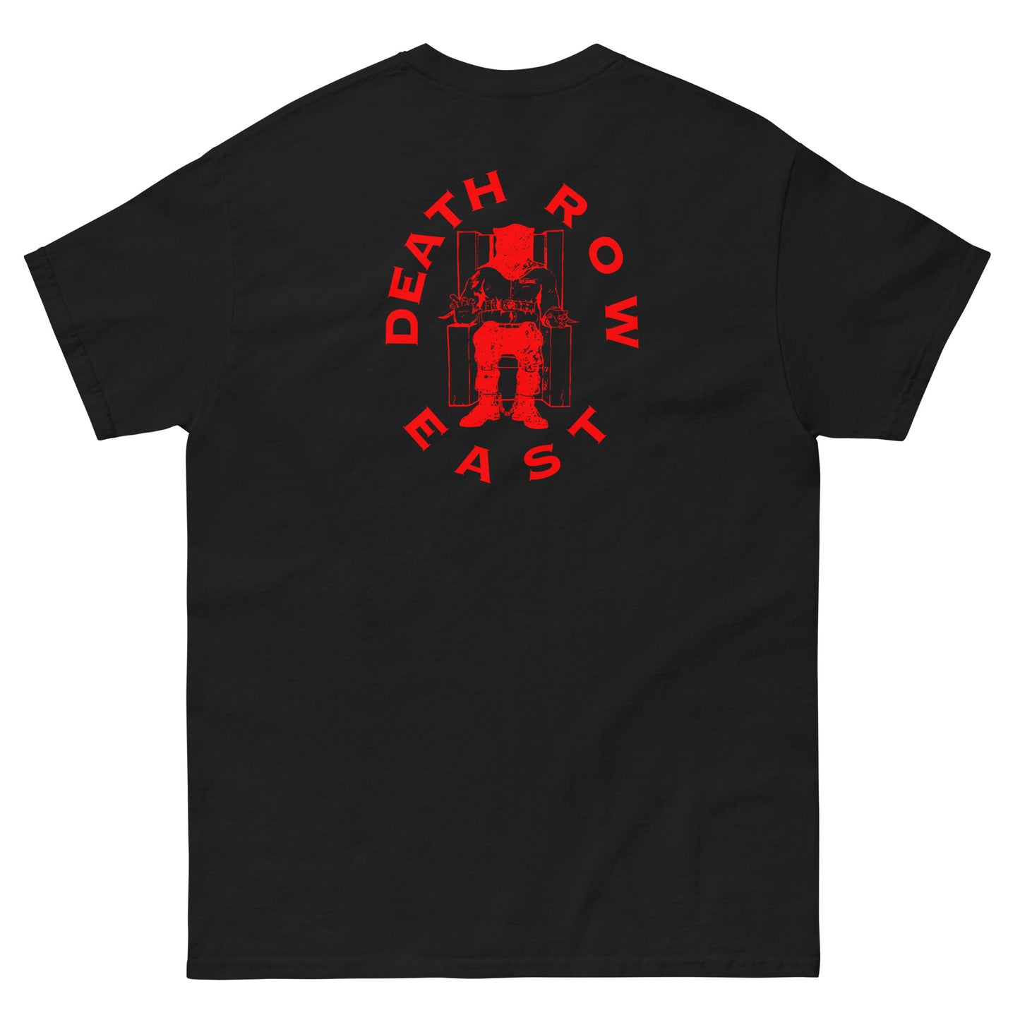 Death Row East Black Red Tee